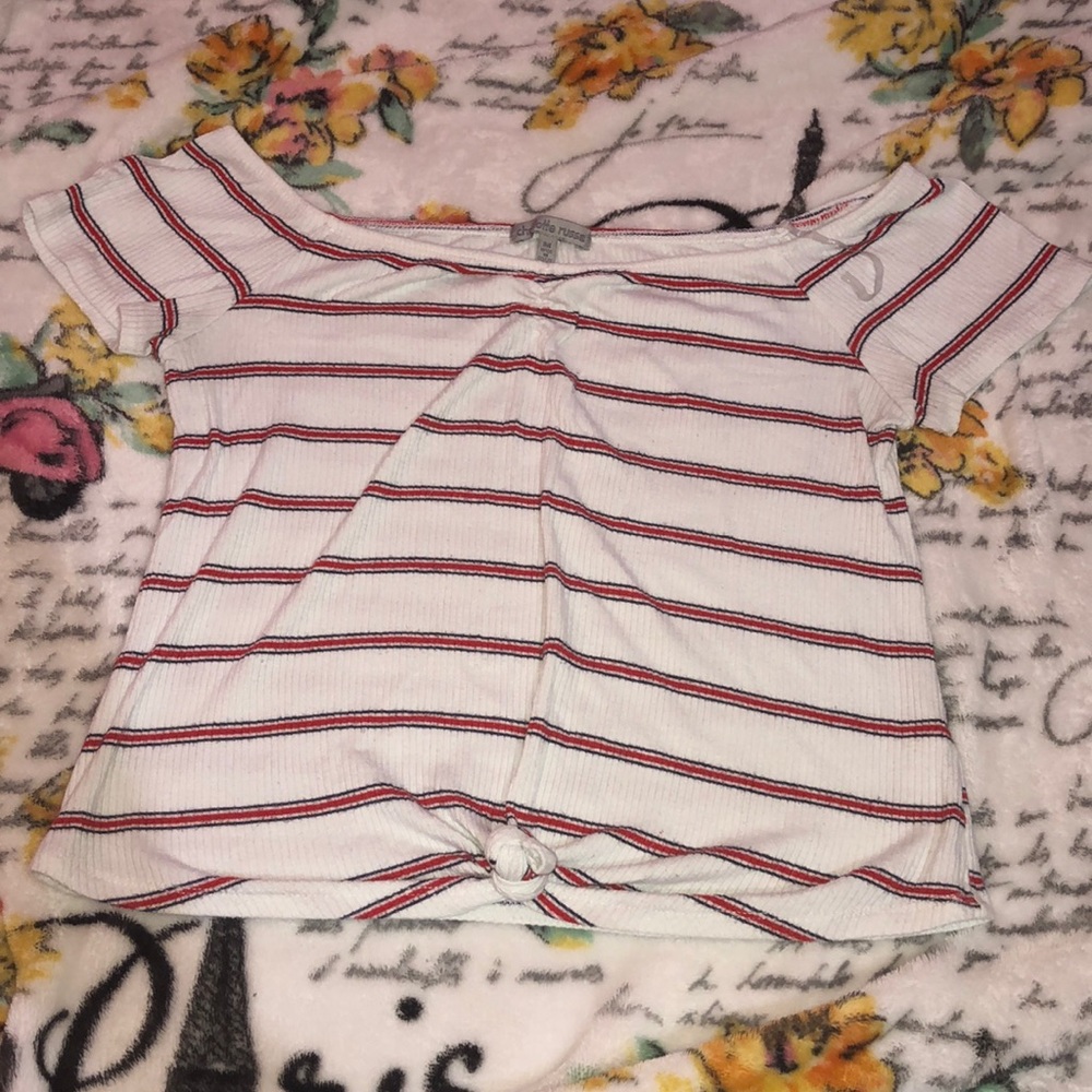 Charlotte Russe Off the shoulder Crop Top
